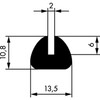 Profil pour protection d'angles standard CR 13.5x6mm noir
